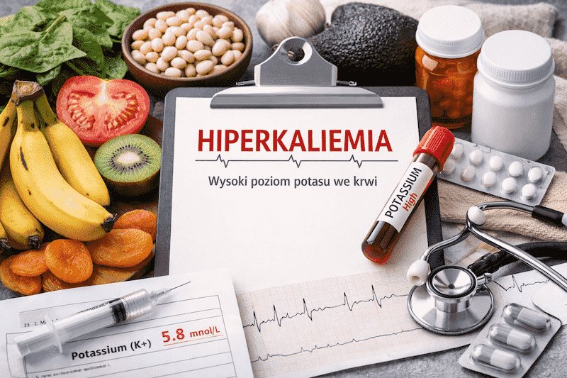 Nadmiar potasu (hiperkaliemia): przyczyny, objawy, leczenie